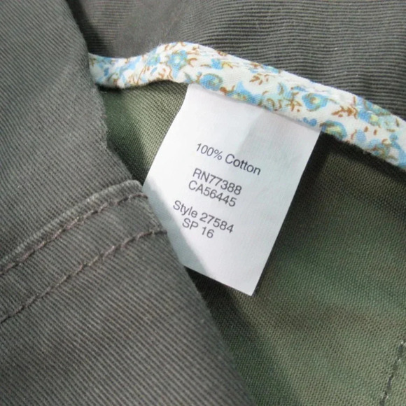 J. Crew Relaxed Boyfriend Field Jacket Dark Green Size XS - Picture 4 of 6